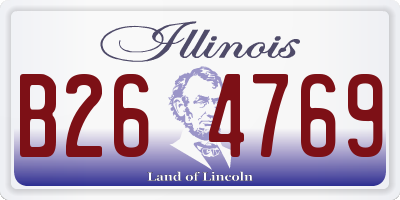 IL license plate B264769