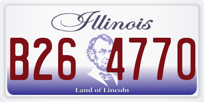IL license plate B264770