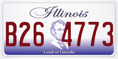IL license plate B264773