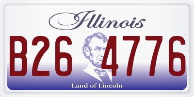IL license plate B264776