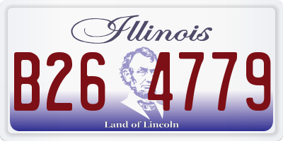 IL license plate B264779