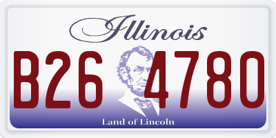 IL license plate B264780