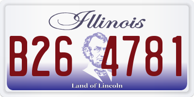 IL license plate B264781