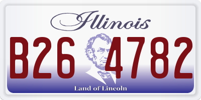 IL license plate B264782