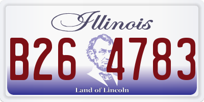 IL license plate B264783