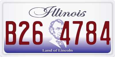 IL license plate B264784