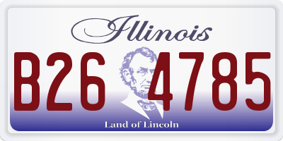 IL license plate B264785