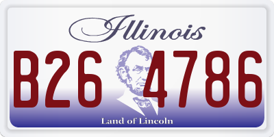 IL license plate B264786