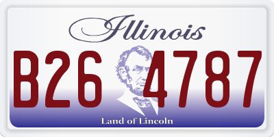 IL license plate B264787