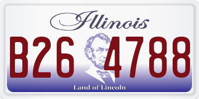 IL license plate B264788