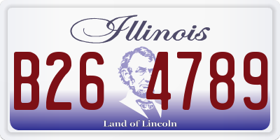 IL license plate B264789