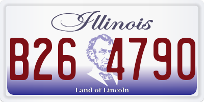 IL license plate B264790