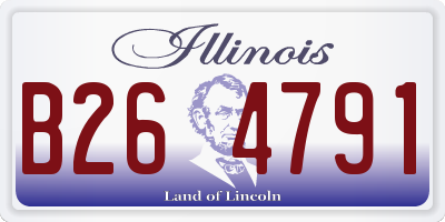 IL license plate B264791