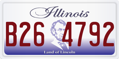 IL license plate B264792