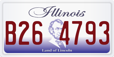 IL license plate B264793