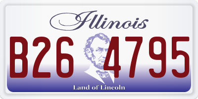 IL license plate B264795