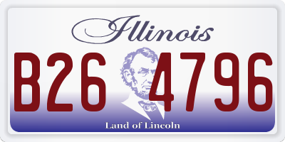IL license plate B264796