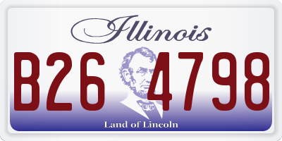 IL license plate B264798