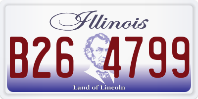 IL license plate B264799