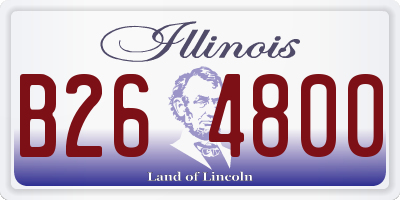IL license plate B264800