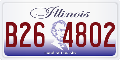 IL license plate B264802