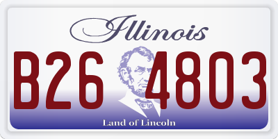 IL license plate B264803