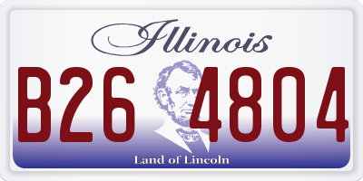 IL license plate B264804
