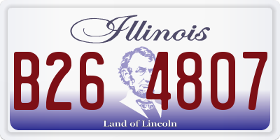 IL license plate B264807