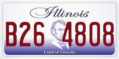 IL license plate B264808