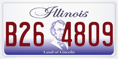 IL license plate B264809