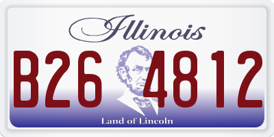 IL license plate B264812