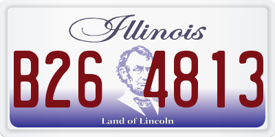 IL license plate B264813