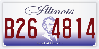IL license plate B264814