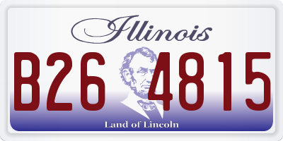 IL license plate B264815