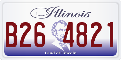 IL license plate B264821