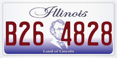 IL license plate B264828