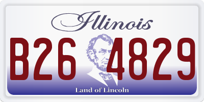 IL license plate B264829