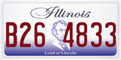 IL license plate B264833