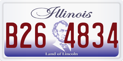 IL license plate B264834