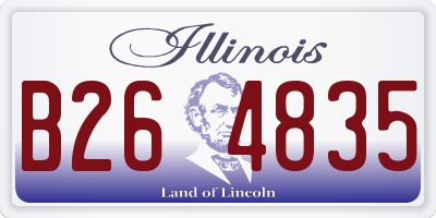 IL license plate B264835