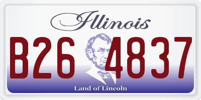 IL license plate B264837