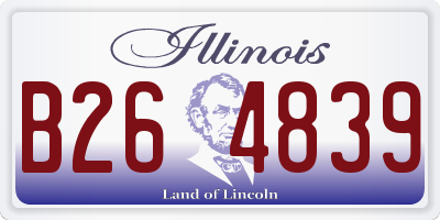 IL license plate B264839