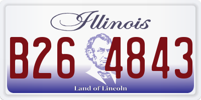 IL license plate B264843