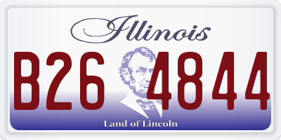 IL license plate B264844