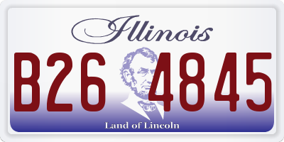 IL license plate B264845