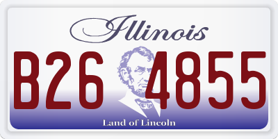 IL license plate B264855