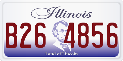IL license plate B264856