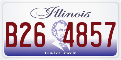 IL license plate B264857
