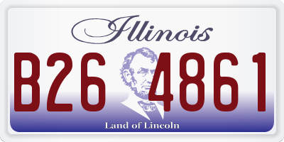 IL license plate B264861