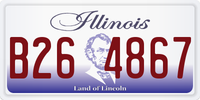 IL license plate B264867